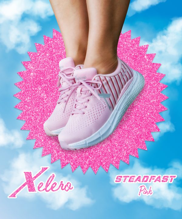 Pink Steadfast Shoes With Barbie Style Background